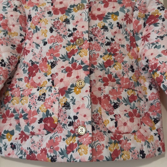 Janie  and Jack quilted floral jacket - Picture 6 of 9